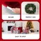 IRIS USA 33Qt. 3 Pack Holiday Wreath Storage Container Box with Lid, Clear/Red